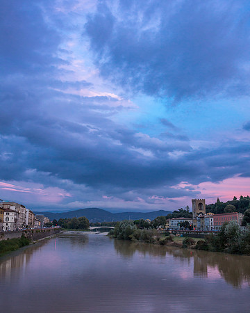 River Arno at Sunset